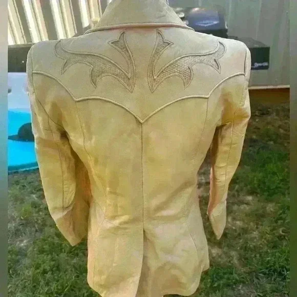 Ms. Pioneer Albuquerque leather jacket. Size 10. Vintage rockabilly western - Picture 2 of 15